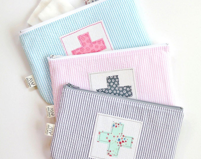 First Aid Zipper Pouch, Boo Boo Bag, Women's Accessories, Bandage Bag ...