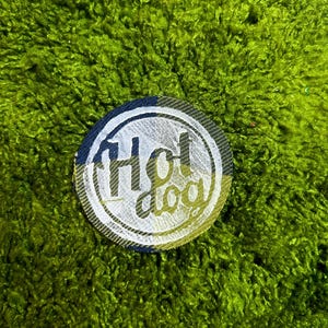 Hot Dog Funny Sticker, stanley cup decal, laptop sticker, hat patch