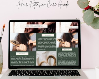 Hair Extension Bundle | Digital Download | Contract | Pricing | Hairstylist Social Media | Extension Home Care Guide