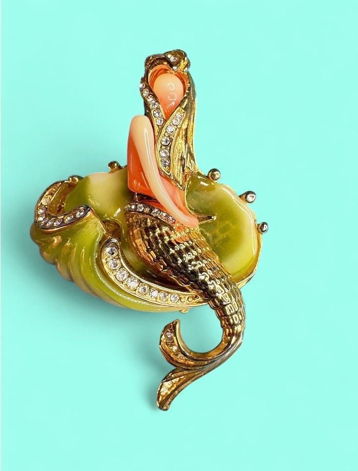 Hattie Carnegie Mermaid Brooch - Etsy