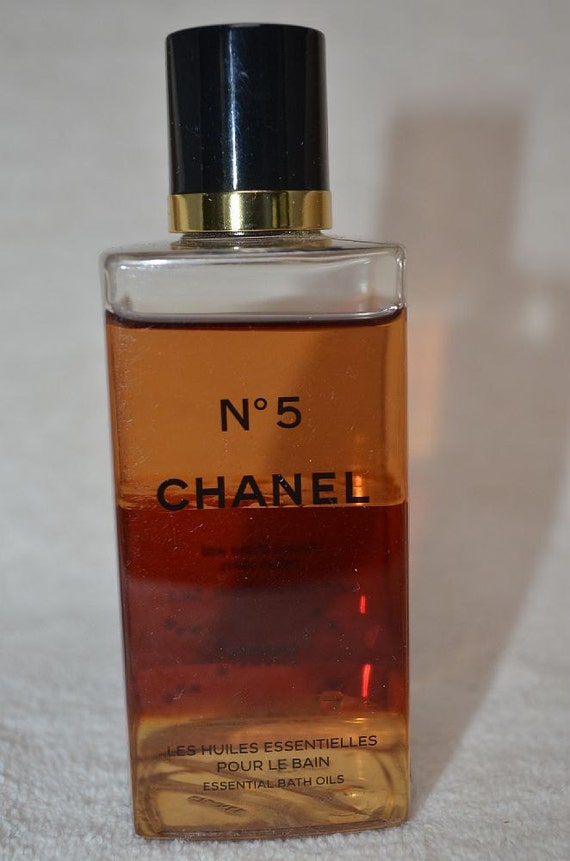 Vintage CHANEL No 5 BATH OIL Glass Vial Sample Huile Parfumee Etsy