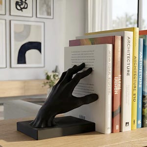 NEW -Salvador Dali Inspired Holding Hand Bookend - Surreal Home Decor 3D Printed Book Holder