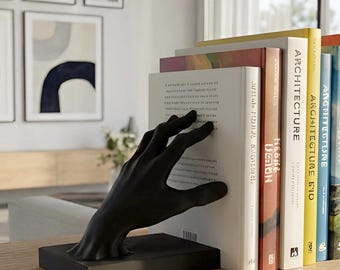 NEW -Salvador Dali Inspired Holding Hand Bookend - Surreal Home Decor 3D Printed Book Holder