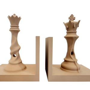 JUMBO Queen Chess Book Holder Inspired by Salvador Dali - 3D Printed Chess Players Gift image 10