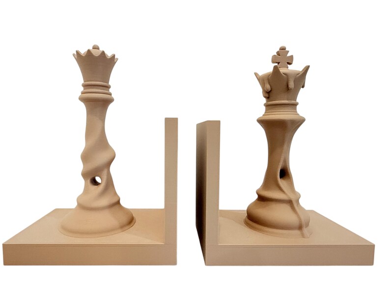 JUMBO Queen Chess Book Holder Inspired by Salvador Dali - 3D Printed Chess Players Gift image 10