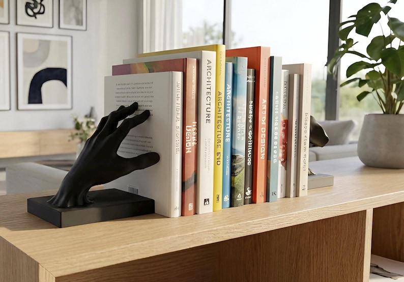hand bookend