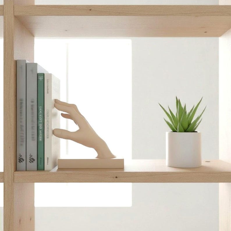 bookish gift idea unique hand sculpture book holder