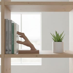 handmade bookend unique shelf decor for readers