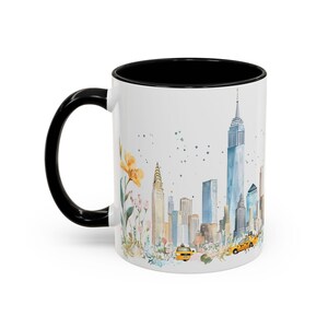 New York City Watercolor Mug, Statue of Liberty Souvenir Coffee Cup image 14