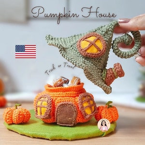 CROCHET PATTERN pumpkin house