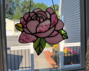 Peonia in vetrata