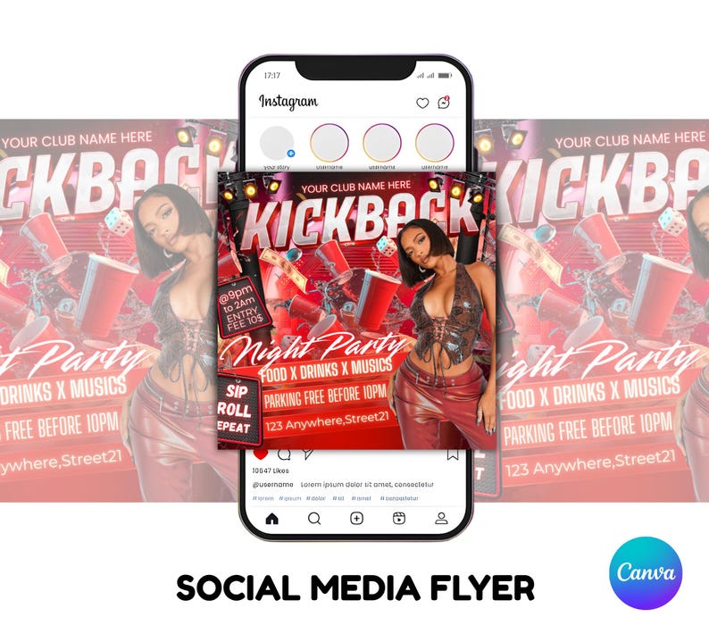 Kickback Party Flyer, Editable Kickback Club Flyer, Club DJ Party Invite, Event Flyer, Social Media Flyer, Canva Template, Instant Download
Kickback Party Flyer, Editable Kickback Club Flyer, Club DJ Party Invite, Event Flyer, Social Media Flyer, Canva Template, Instant Download
Kickback Party Flyer, Editable Kickback Club Flyer, Club DJ Party Invite, Event Flyer, Social Media Flyer, Canva Template, Instant Download