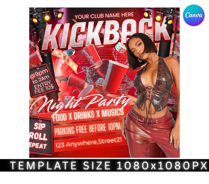 Kickback Party Flyer, Editable Kickback Club Flyer, Club DJ Party Invite, Event Flyer, Social Media Flyer, Canva Template, Instant Download
Kickback Party Flyer, Editable Kickback Club Flyer, Club DJ Party Invite, Event Flyer, Social Media Flyer, Canva Template, Instant Download
Kickback Party Flyer, Editable Kickback Club Flyer, Club DJ Party Invite, Event Flyer, Social Media Flyer, Canva Template, Instant Download