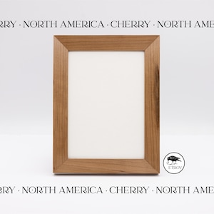 Handmade Cherry Wood Tabletop Photo Frame, 4"x6" or 5"x7"