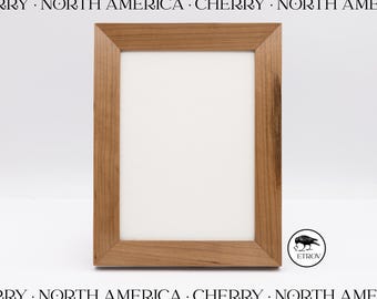 Handmade Cherry Wood Tabletop Photo Frame, 4"x6" or 5"x7"