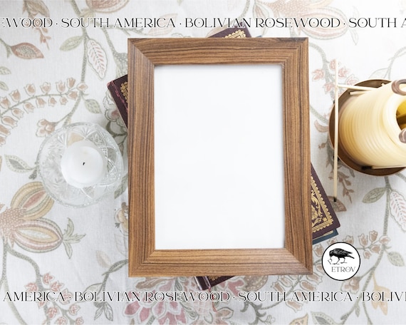 Handmade Exotic Wood Tabletop Photo Frame - Bolivian Rosewood - 4