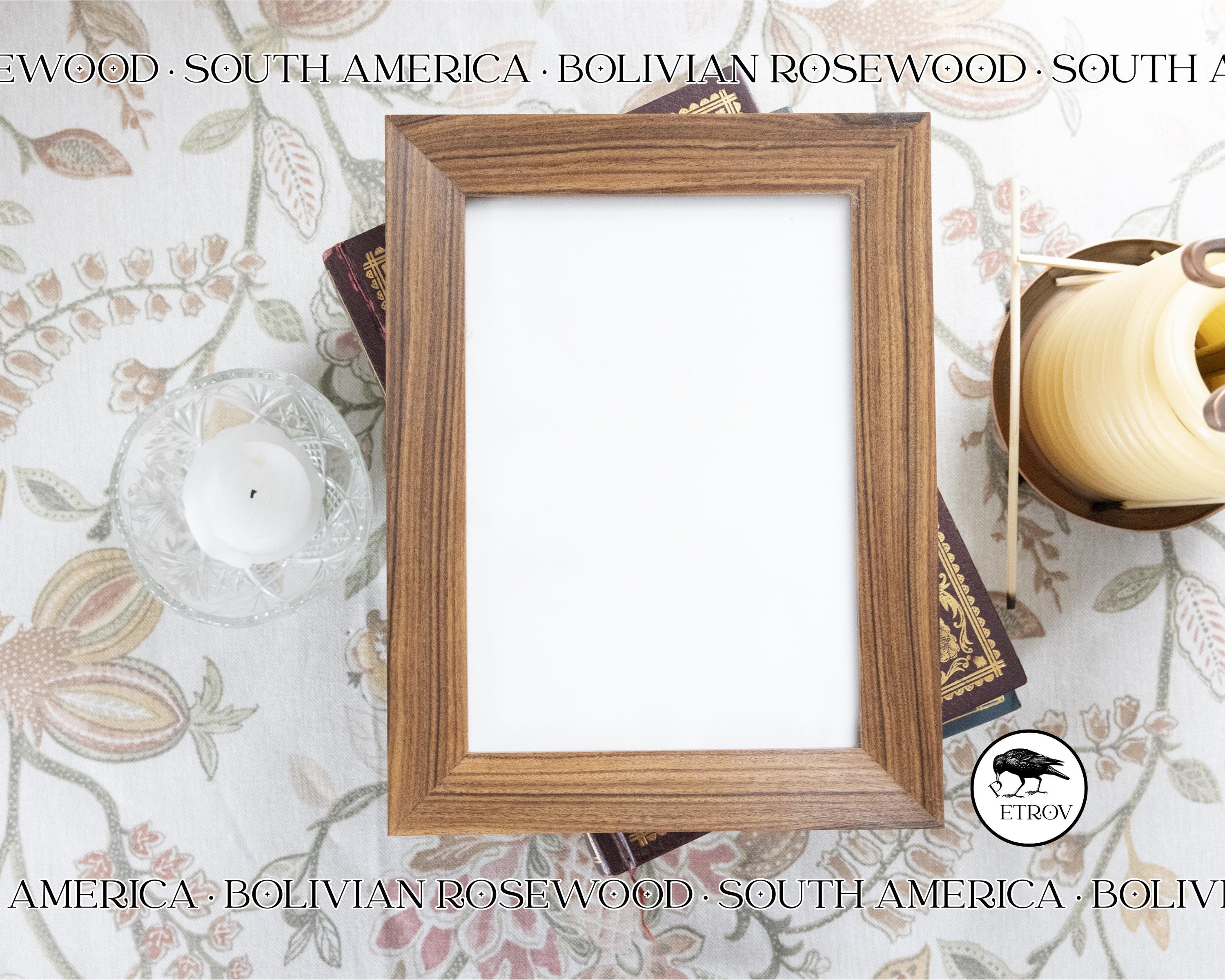 Handmade Exotic Wood Tabletop Photo Frame - Bolivian Rosewood - 4