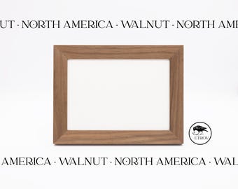 Handmade Walnut Tabletop Photo Frame, 4"x6" or 5"x7"