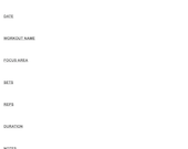 Daily Workout Log Printable | Fitness Tracker PDF | Gym & Home Workout Planner