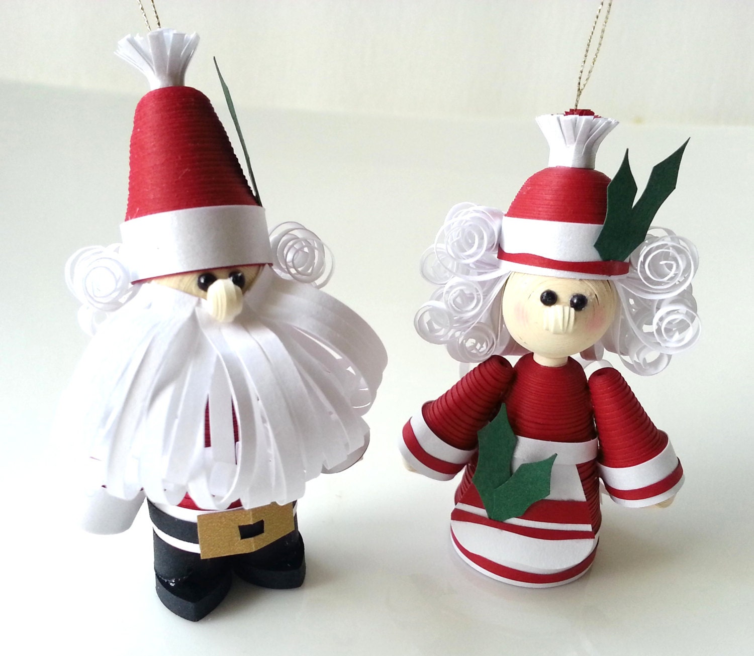 Santa Claus Christmas Ornament Christmas Decor Mr And Mrs Etsy