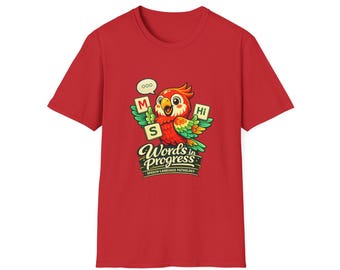 Papegaai Logopedie T-shirt | Words in Progress Learning Design