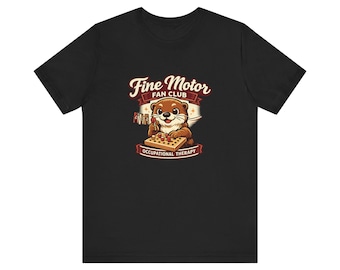T-shirt van de Fine Motor Fan Club | T-shirt voor ergotherapie en ergotherapie met knutselthema voor kinderen