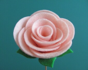 Felt Rose Pattern ALYSSA ROSE No Sew Felt Flower Tutorial Hairclip Headband Brooch Pin Accessory PDF ePattern eBook Tutorial How To