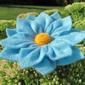 Felt Flower Pattern ANGELINA FLOWER Felt Flower Tutorial Brooch Hairclip Headband PDF ePattern eBook How To