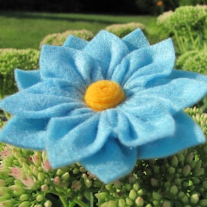 ANGELINA FLOWER Felt Flower Pattern Felt Flower Tutorial Brooch Pattern Hairclip Pattern Headband PDF ePattern eBook How To image 3