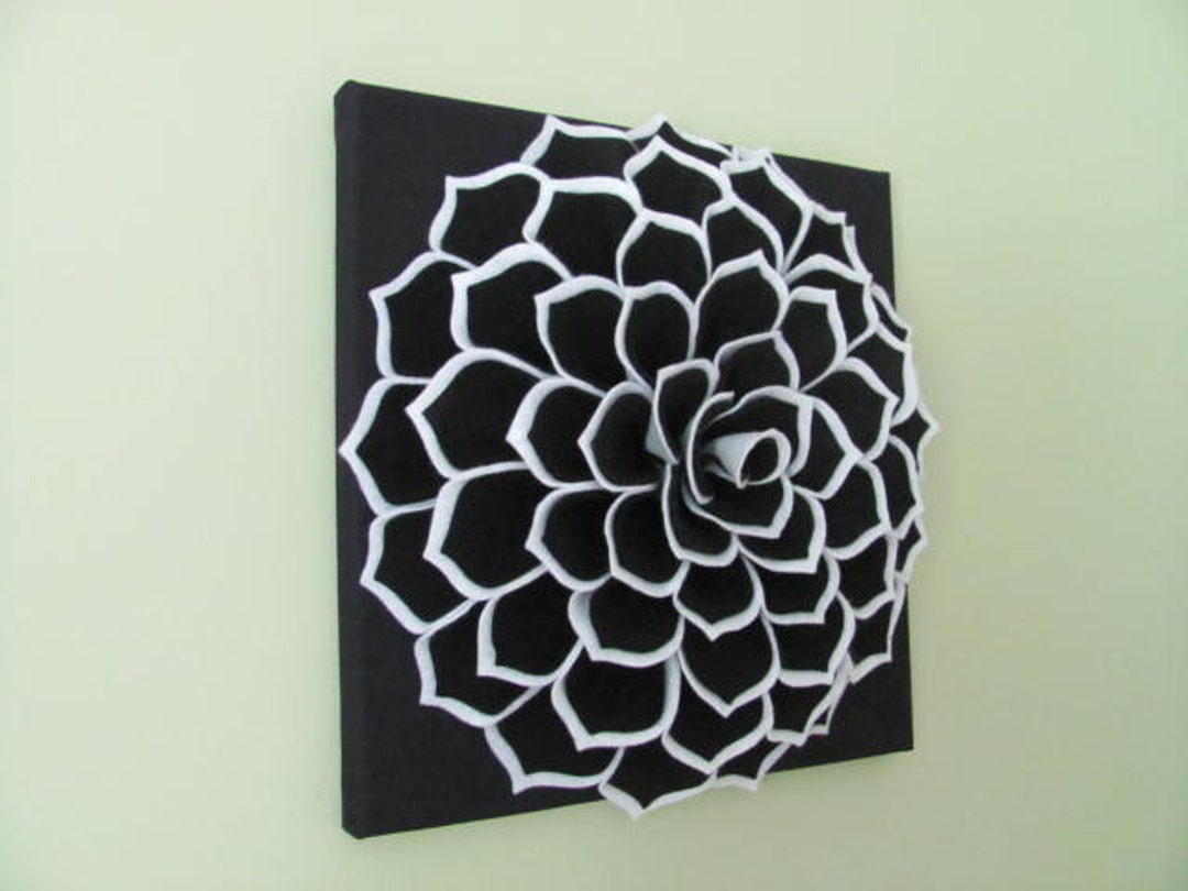 Felt Flower Wall Art Pattern SOPHIA FLOWER Fabric Flower Wall Art