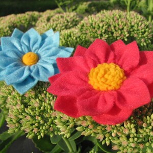 ANGELINA FLOWER Felt Flower Pattern Felt Flower Tutorial Brooch Pattern Hairclip Pattern Headband PDF ePattern eBook How To image 4