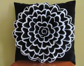 Decorative Pillow Felt Flower Pillow Pattern ISABELLA FLOWER Felt Flower Pattern with 2 Bonus Pillow Cover Patterns Tutorial PDF ePattern