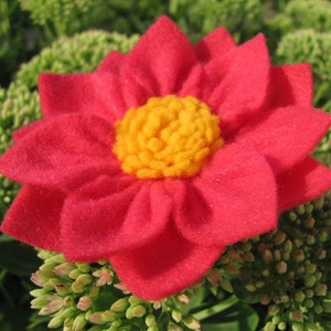 ANGELINA FLOWER Felt Flower Pattern Felt Flower Tutorial Brooch Pattern Hairclip Pattern Headband PDF ePattern eBook How To image 2