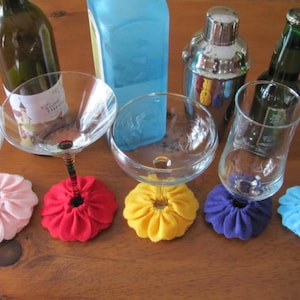 Stemware Coaster Tutorial, Wine Glass Slipper Tutorial, Wine Glass Coaster Pattern, Stemware Slipper Pattern, Wine Charm Pattern