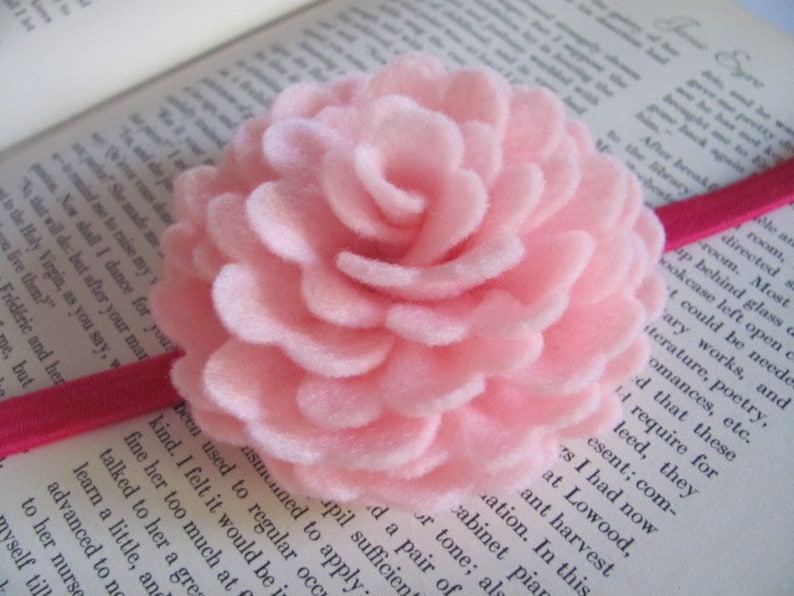 Felt Rose Pattern VIOLETTE ROSE Felt Flower Brooch Rose Pattern Hairclip Rose Tutorial Headband PDF Tutorial ePattern eBook How To image 1