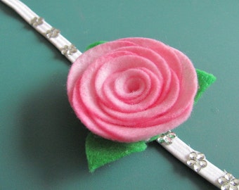 Felt Rose Pattern ALYSSA ROSE No Sew Rose Flower Tutorial Hairclip Headband Brooch Pin Accessory PDF ePattern eBook Tutorial How To