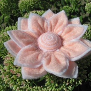 ANGELINA FLOWER Felt Flower Pattern Felt Flower Tutorial Brooch Pattern Hairclip Pattern Headband PDF ePattern eBook How To image 1