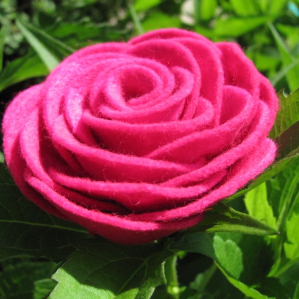 Felt Rose Pattern KAYLIE ROSE Felt Flower Tutorial Hairclip Pattern Headband Brooch Pin Accessory PDF ePattern eBook Tutorial How To