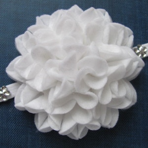Felt Flower Pattern STARLETTE FLOWER No Sew Felt Flower Tutorial Brooch Hairclip Headband PDF ePattern eBook How To