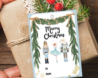 Nutcracker Christmas Gift Tags