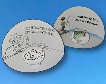 Fishers of Men Matthew 4:19 Diorama Bible Craft (Digital Download)