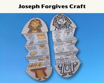 Joseph Forgives His Brothers Accordion Folding Surprise Bible Craft