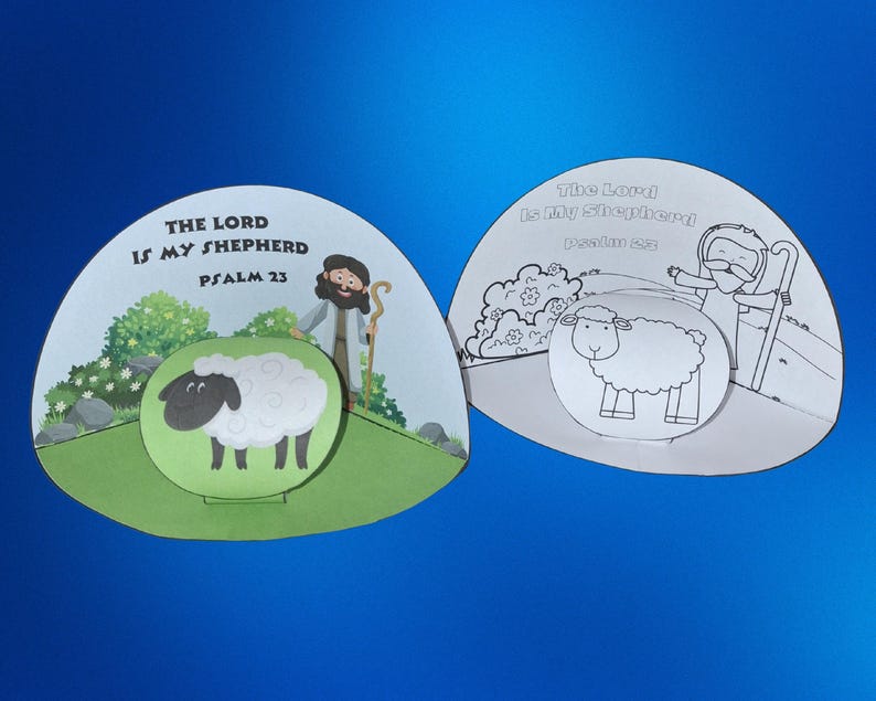 The Lord is My Shepherd Psalm 23 Diorama Bible Craft (digital Download ...