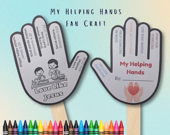My Helping Hands Bible Fan Craft (Digital Download)