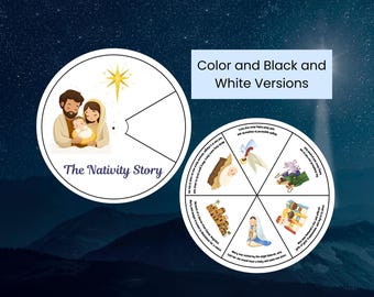 Nativity Story Spinning Wheel Christian Craft (Digital Download)