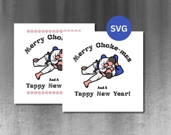 Jiu Jitsu Merry Choke-mas SVG