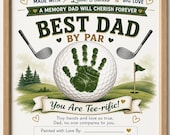 Dad By Par Handprint Art, Golf Father's Day Keepsake (Digital Download)