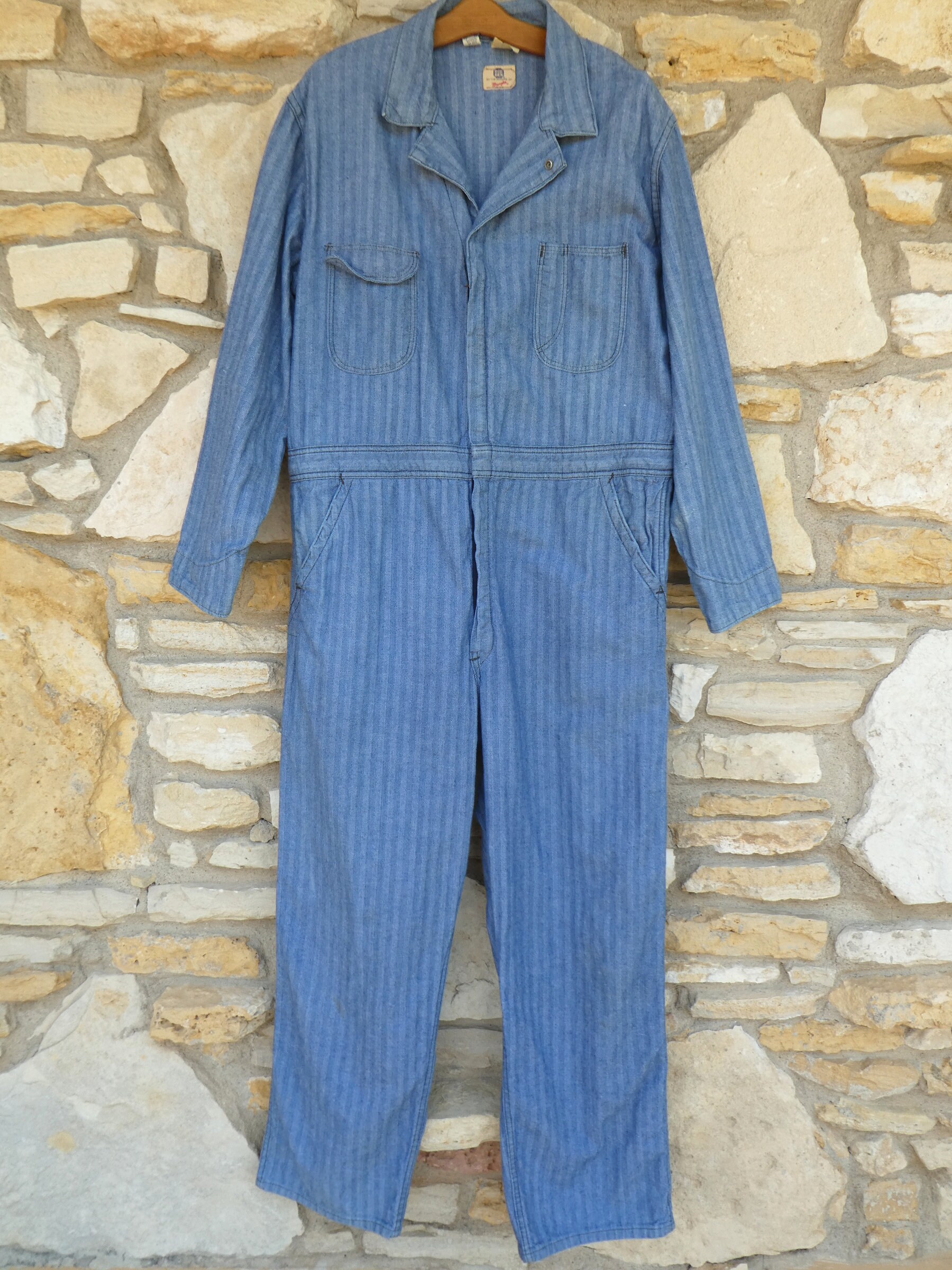 ビッグベン　カバーオール　44 70〜80年代 ビッグベン デニムカバーオール メンズXL 古着 BIG