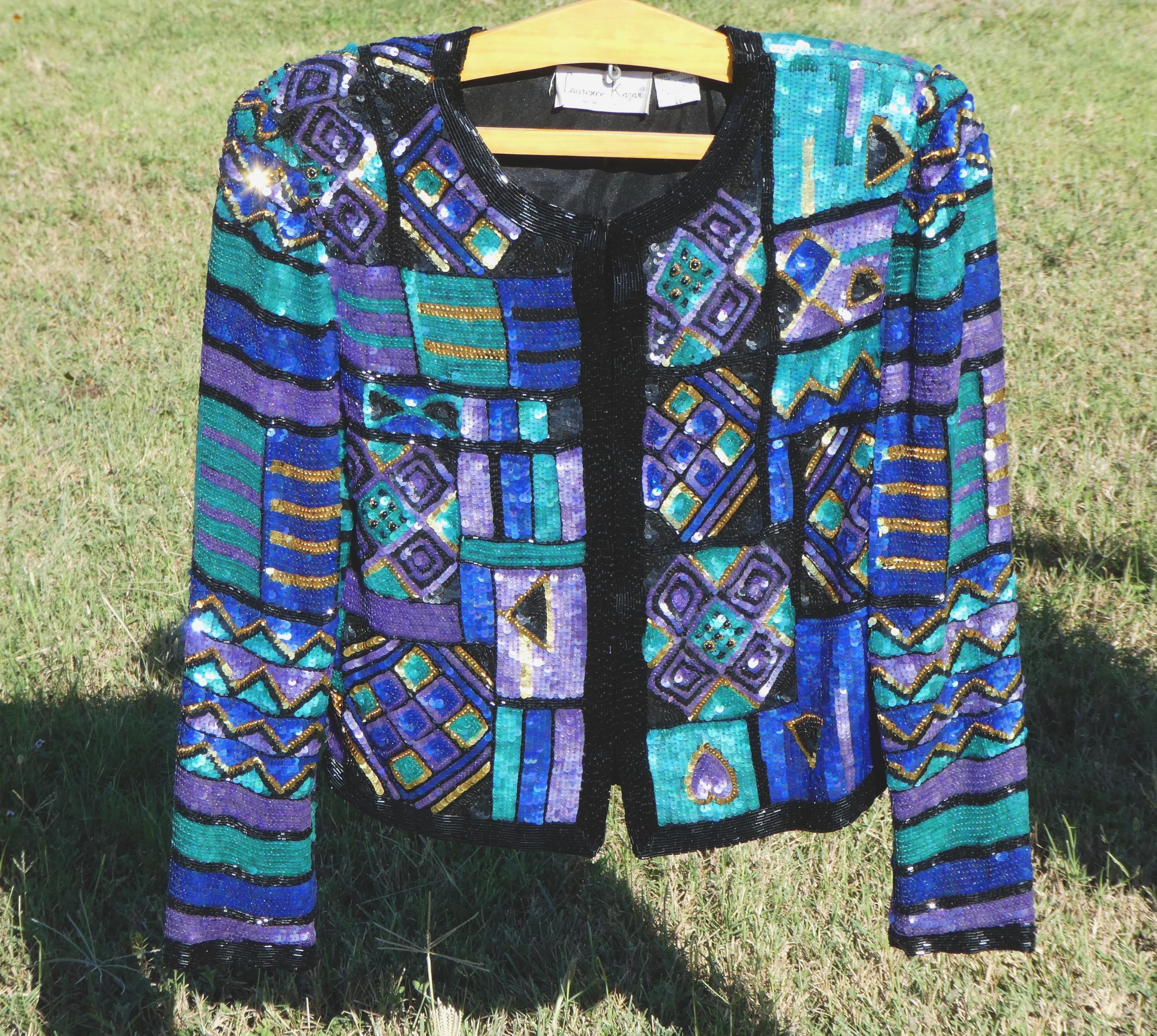 Vintage Sequin Jacket - Etsy