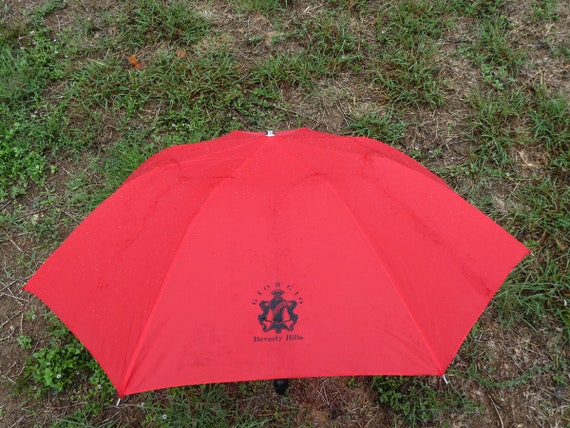 Vintage Red Giorgio Beverly Hills Umbrella 1980s … - image 1